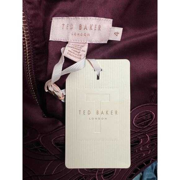 New Ted Baker Verita Cut Sheath Dress Size L New with Tag Sleeveless Zip Closure - Picture 14 of 15